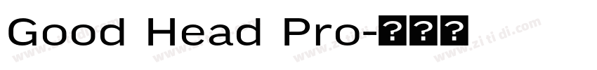 Good Head Pro字体转换 Good Head Pro字体转换